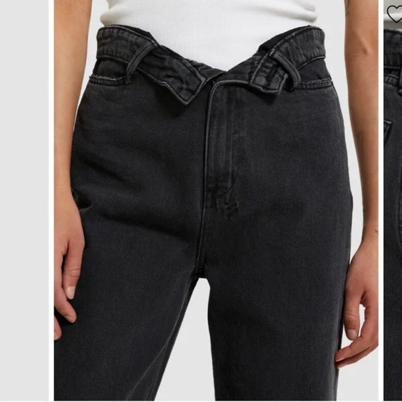 Ksubi Undone Playback Navanas Jeans Size 32 Black Baggy Wide Leg Rebel Denim - Picture 8 of 9